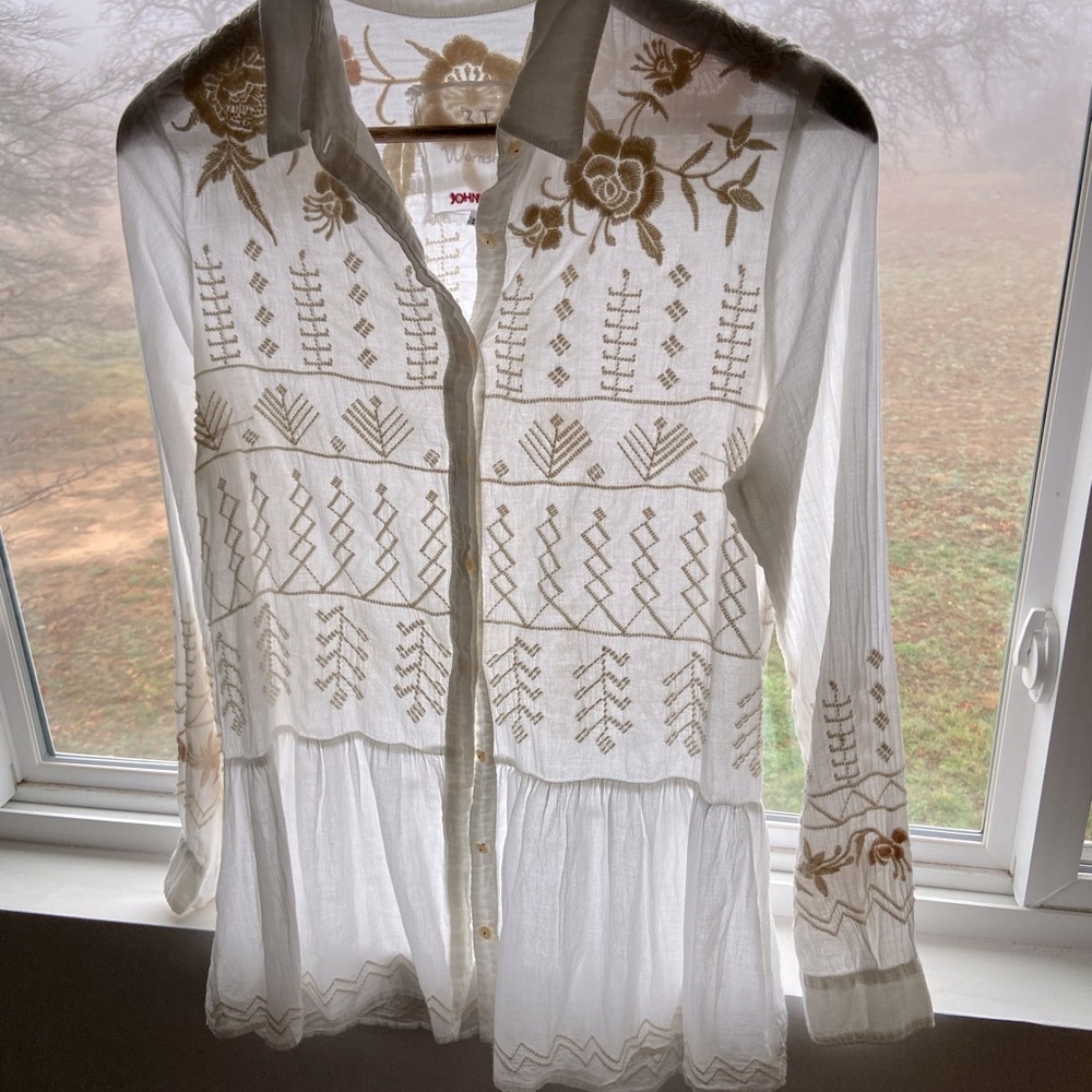 Johnny Was Blouse Size Small